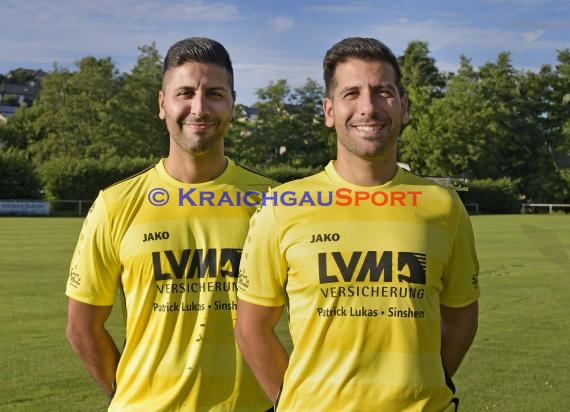 Mannschaftsfoto Saison 2019/20 Fussball Sinsheim - SV Tiefenbach (© Kraichgausport / Loerz)